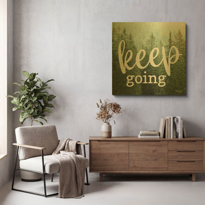'Keep Going' By Marla Rae Gold Metal Wall Art, 36" x 36"