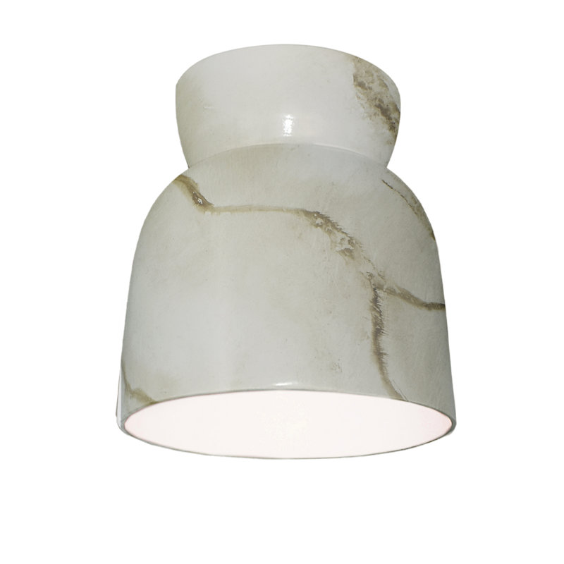 Logan Radiance - Hourglass Flush-Mount, Carrara Marble, LED (Integrated)
