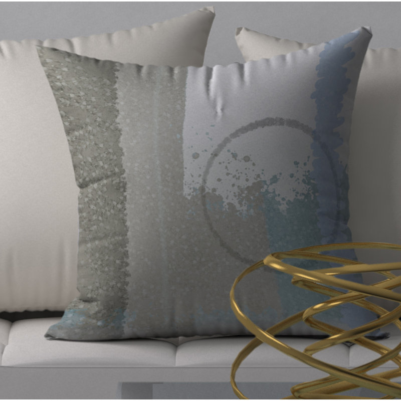 Housse de coussin décorative carrée Munchy Wealth, 24" X 24"