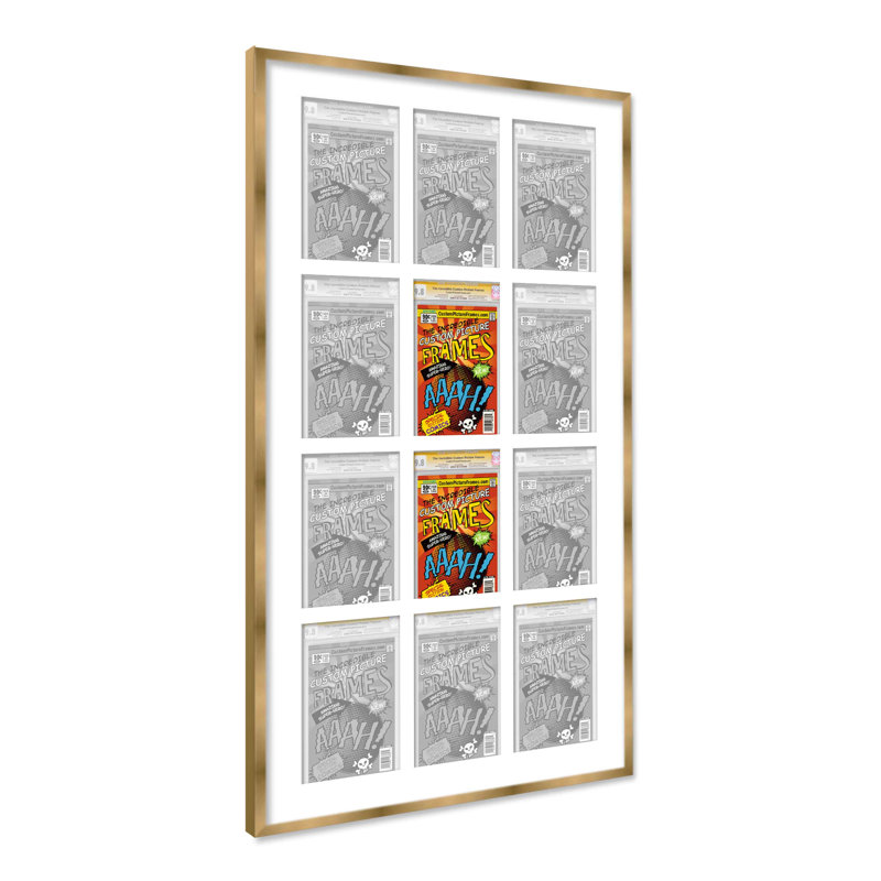Cadre photo, Blanc / or, 44" x 28.25", 8,125 po x 13 po
