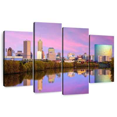 Nicci Indianapolis Skyline Reflection