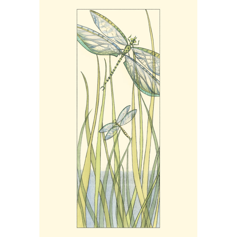 Sm.Gossamer Dragonflies II (P) 1 Piece Wrapped Canvas Wall Art, 30cm H x 20cm W x 3.8cm D