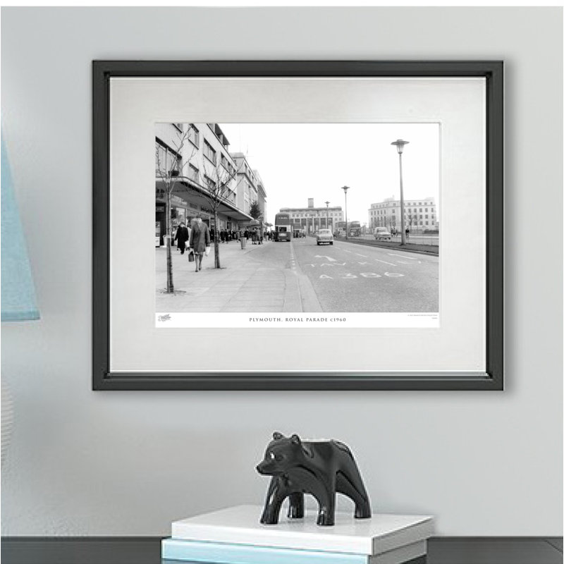 Plymouth, Royal Parade C1960 by Francis Frith - Single Picture Frame Print, 60cm H x 80cm W x 2.3cm D