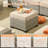 Tommy Wicker 10 - Person Outdoor Wicker Patio Conversation Furniture Set With Rocking Swivel Chairs-33772540-33698232