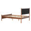 Grand lit moderne ergonomique confortable en similicuir idéal pour les nuits reposantes