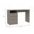 Computer Desk With 1-Open Storage Shelf, 3 Drawers, Light Gray