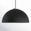 Luminaire à 1 lumière Meromian en noir mat avec laiton naturel-274952323