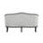 E21820DB00584AB9A59374EA1BC8AFC7 Loveseat W/2 Pillows, Grey Linen & Dark Brown Finish - Agatho ( 1Pc/1Ctn )