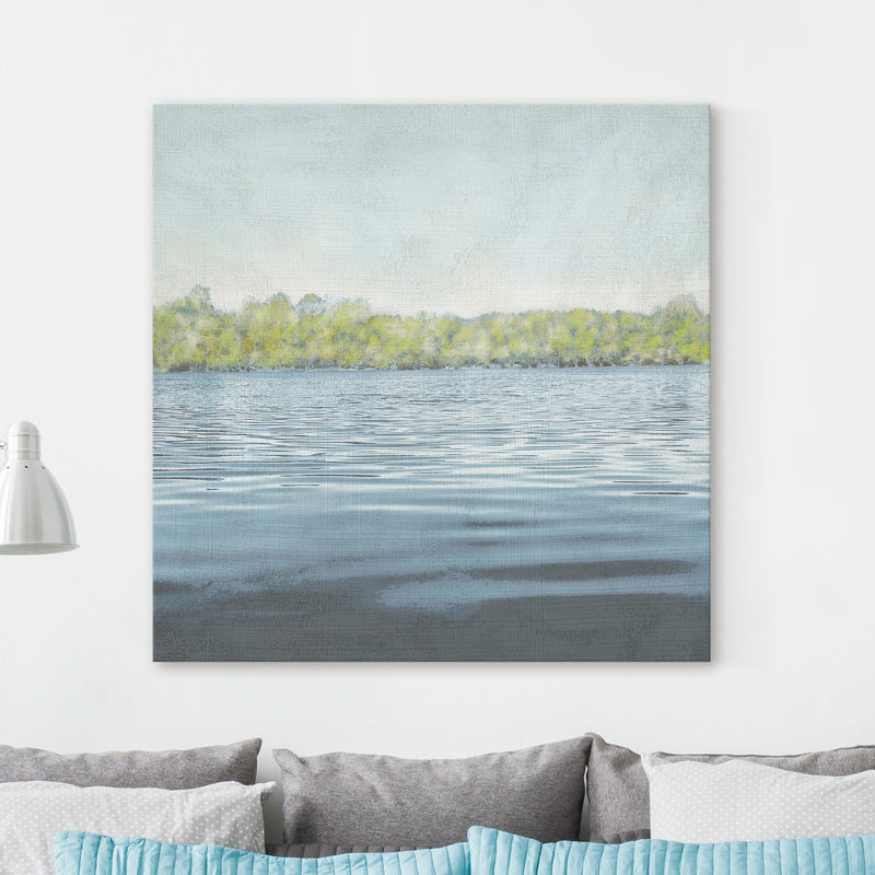 « flat water ii », impression sur toile tendue, H 18 po x l 18 po x P 1,5 po