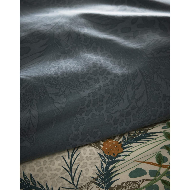 56 TC Reversible Duvet Cover Set, Teal, Super King Duvet Cover + 2 Standard Pillowcases