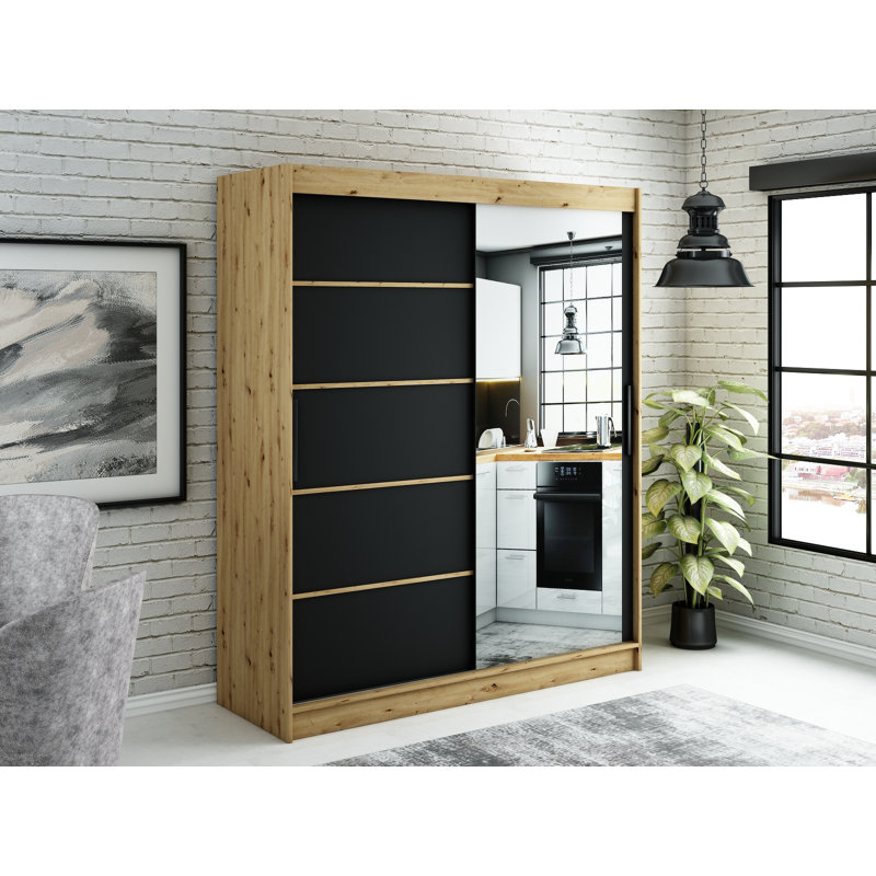 Lichtwardt Manufactured Wood Wardrobe, 200cm H x 180cm W x 62cm D