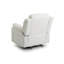 Élégant fauteuil inclinable blanc avec accoudoirs rembourrés-671287764