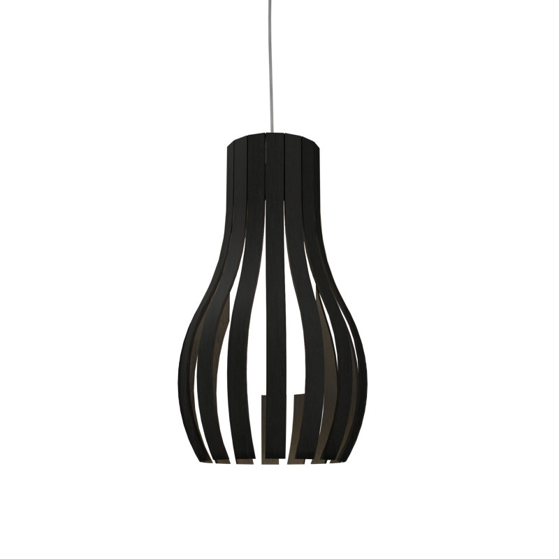 1 - Light Pendant, Charcoal, Charcoal