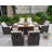 6 - Person Patio Dining Set Rectangular Table with Cushions Included