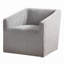 Fauteuil demi-tonneau rembourré Nice