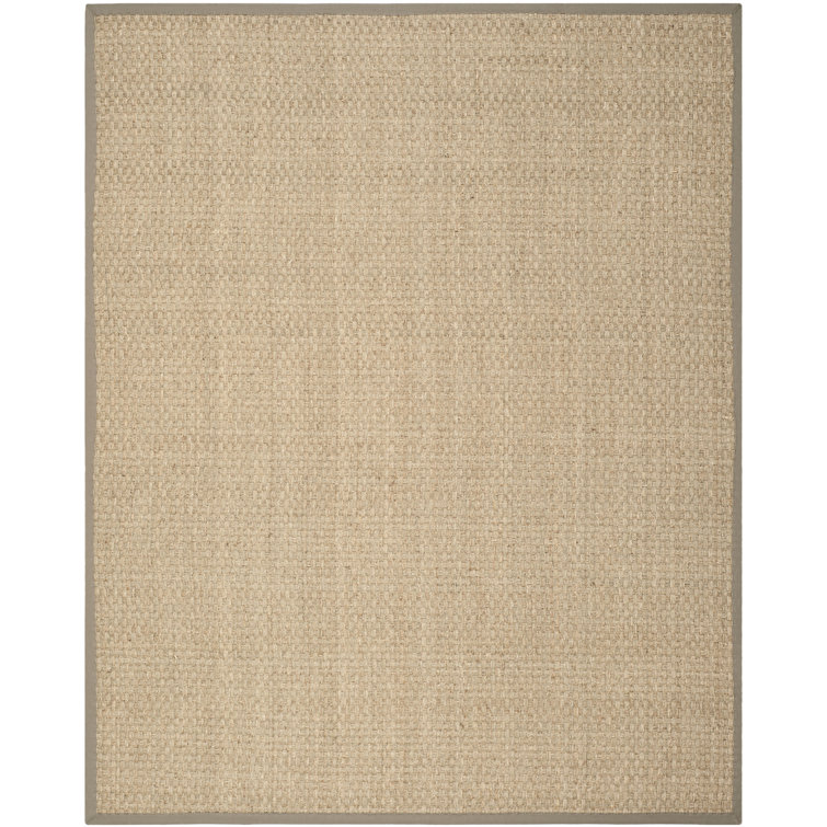 Auckland Bamboo Slat/Seagrass Natural/Gray Area Rug