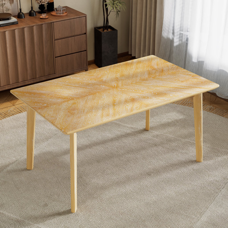 Table de salle à manger Retro, Bois naturel délavé