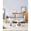 Ensemble de 2 tables basses rondes avec plateau en marbre et base en acier avec 2 lits pour chat multifonctionnels et élégants