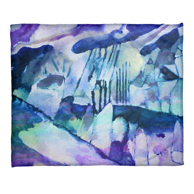  Jeté polaire Landscape, Bleu