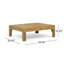 Ensemble modulaire d'extérieur en bois avec coussins, beige
