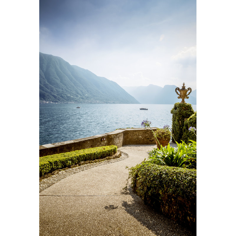 Garden Overlooking Como Lake by Mikolajn - Wrapped Canvas Print, 46cm H x 30cm W x 3.8cm D