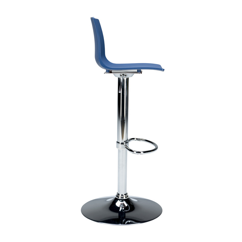 Imola Adjustable Height Bar Stool, Blue