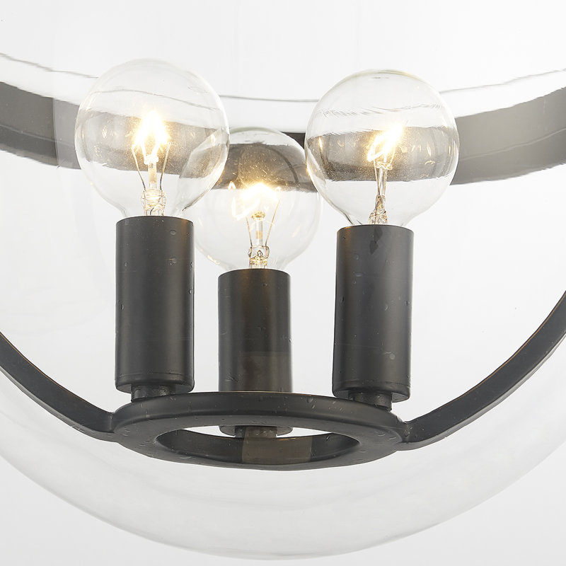 MALLOY 3 LIGHT LANTERN, Aged Iron