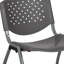 Chaises de vestibule empilables en plastique avec dossiers perforés Oliverson-848270531-809560535