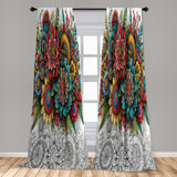 Microfiber Semi Sheer Curtain Pair