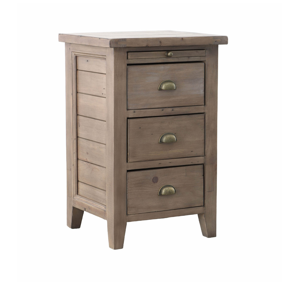 Hungerford 18'' W Solid Wood Nightstand Loon Peak®