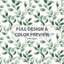 Ensemble de housse de couette et coussin Abstract Sage Breeze-124113018