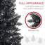 Sapin de Noël artificiel noir 6 pi | Idée de cadeau