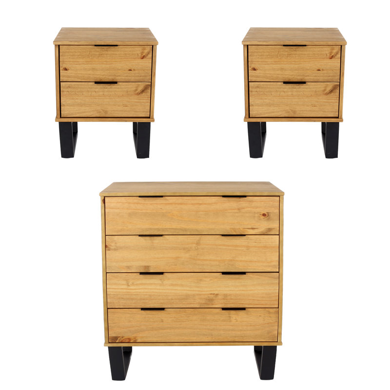 Solid Wood Piece Bedroom Set