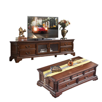 American style TV cabinet and coffee table