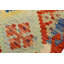 Tapis rouge / orange / bleu en laine à tissage plat rectangulaire à motif géométrique 3 pi 3 po x 4 pi 10 po Astorga