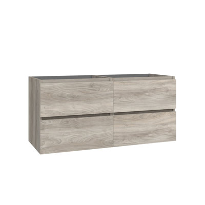 Base de meuble-lavabo mural double 46,4 po Flora seulement