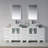 Mance 84.88'' Double Bathroom Vanity with Ceramic Top-24551149