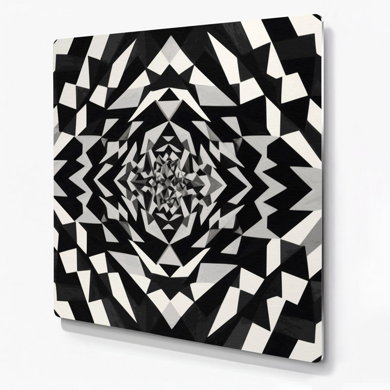 Art mural noir Op Art 2