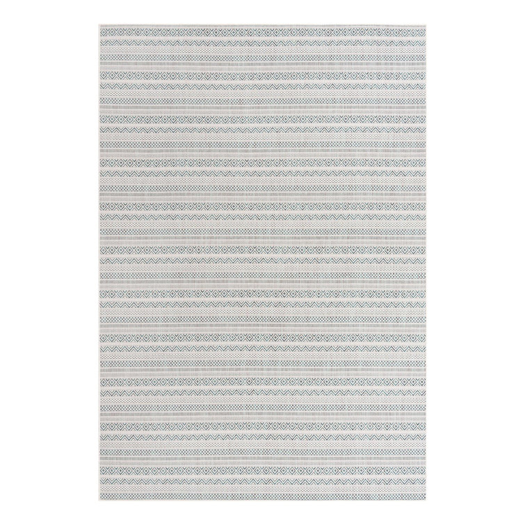 Hewitt Striped Indoor / Outdoor Rug