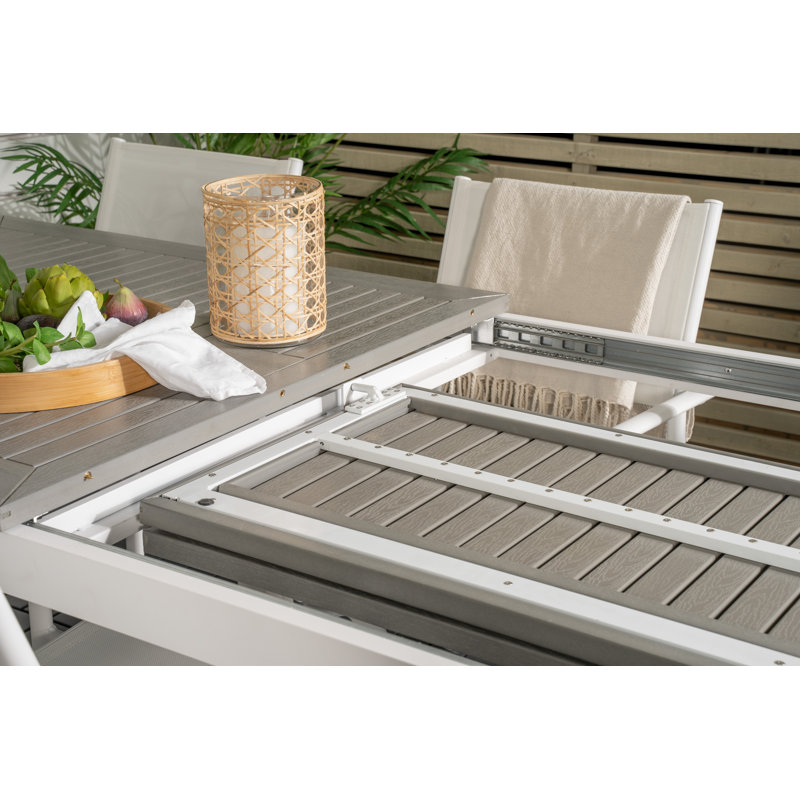 Jayesh 6 - Person Patio Dining Set with Extendable Rectangular Table