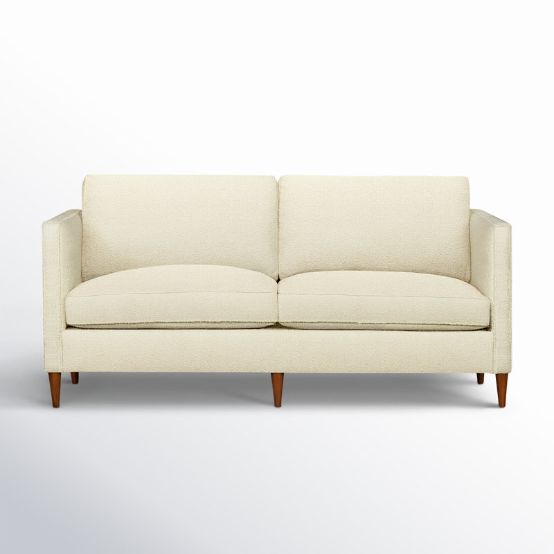 Canapé Clifford, Tissu performance bouclé Davis Pearl