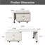  Table basse extensible avec plateau rotatif et roulettes