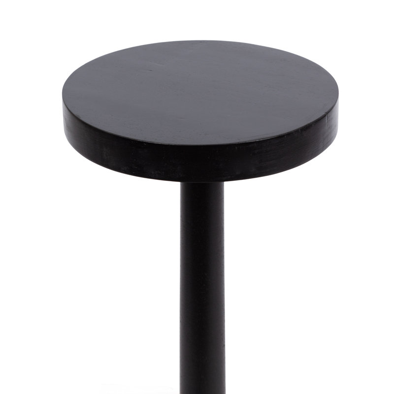 Anike Solid Wood End Table, Black