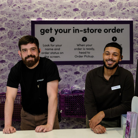 Friendly employees at The Wayfair Store.