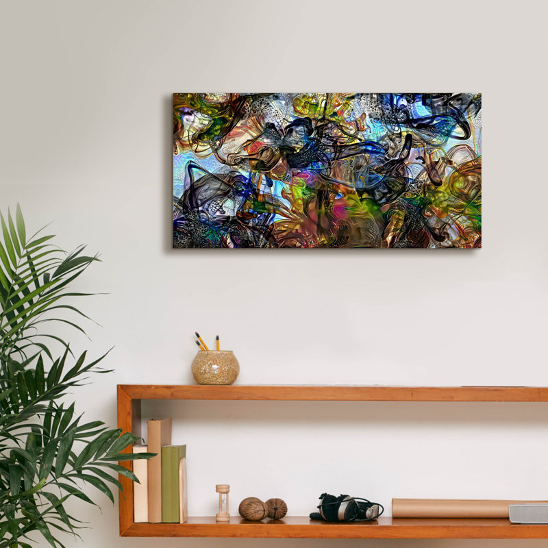  Art mural sur toile 24 "x 12" "domaine" par Pierre Gavidia