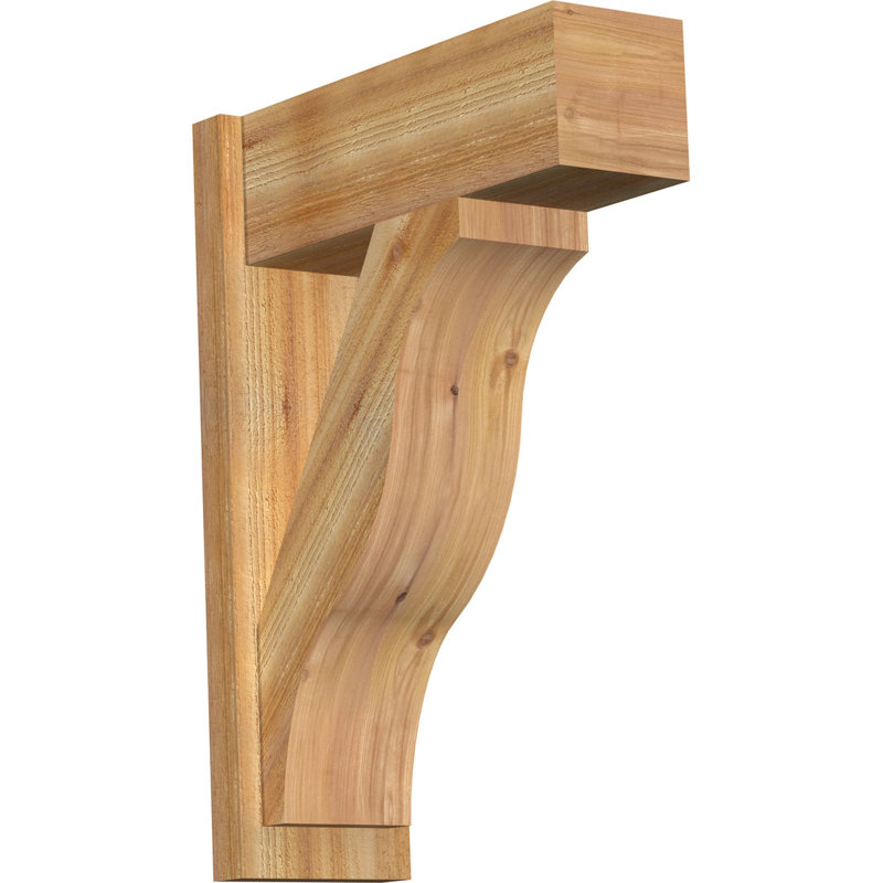 Funston Block Outlooker, 22" D x 30" H, 8" W Western Red Cedar (Rough Sawn)
