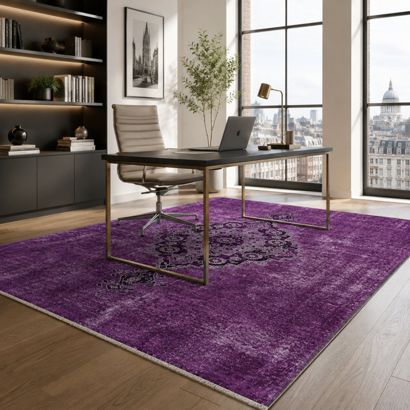 Geometric Cotton and Chenille Flatweave Area Rug, 155 x 230 cm