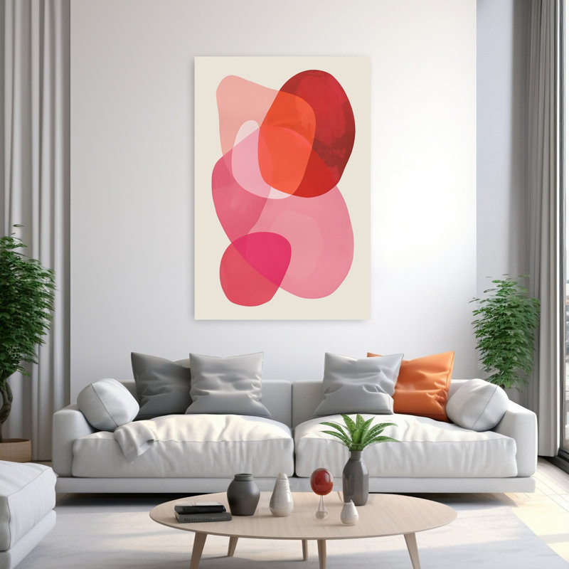 Art mural contemporain abstrait abstrait, H 60 po x l 40 po