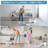 Spin Mop Bucket with Wringer, Separate Dirty and Clean Water,with 6 Replacement Mop Heads,4X Wheel