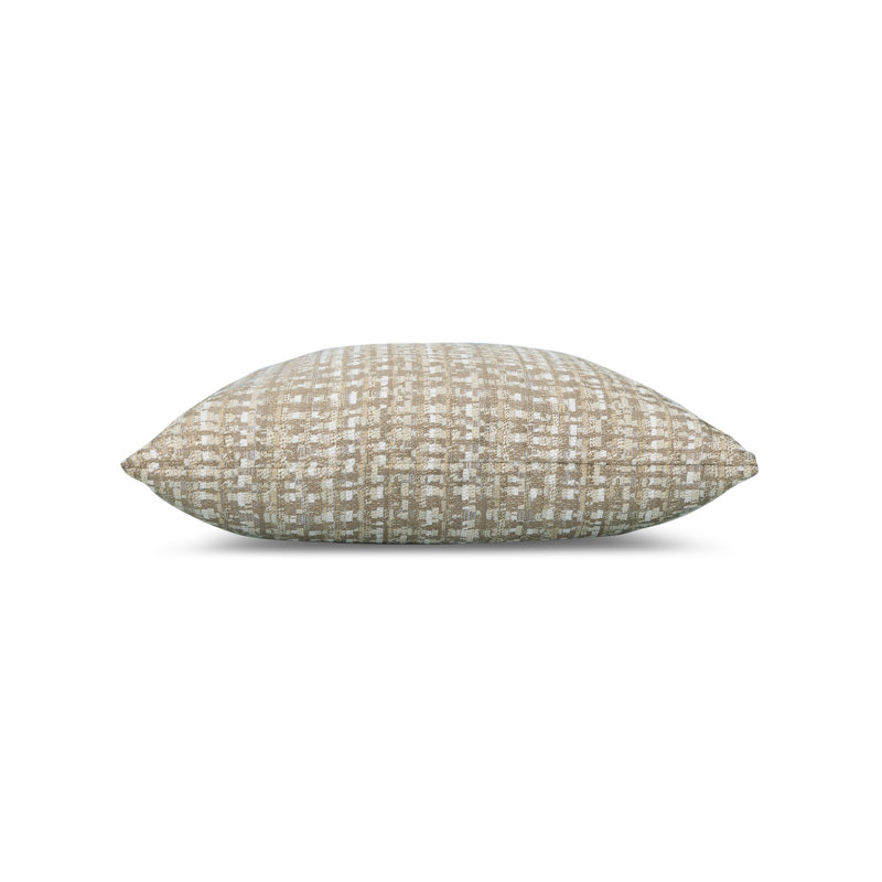 Channel Woven Square Accent Pillow Cover & Insert, Sable, Square 20"